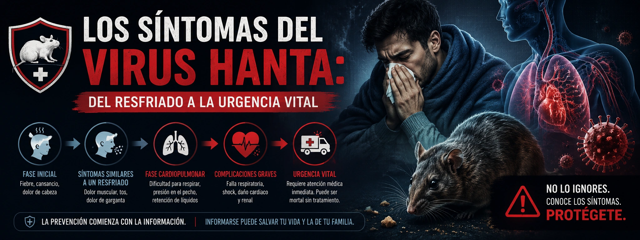 Los síntomas del virus hanta: del resfriado a la urgencia vital