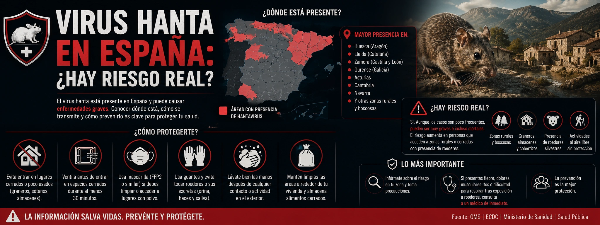 Virus hanta en España: ¿hay riesgo real?